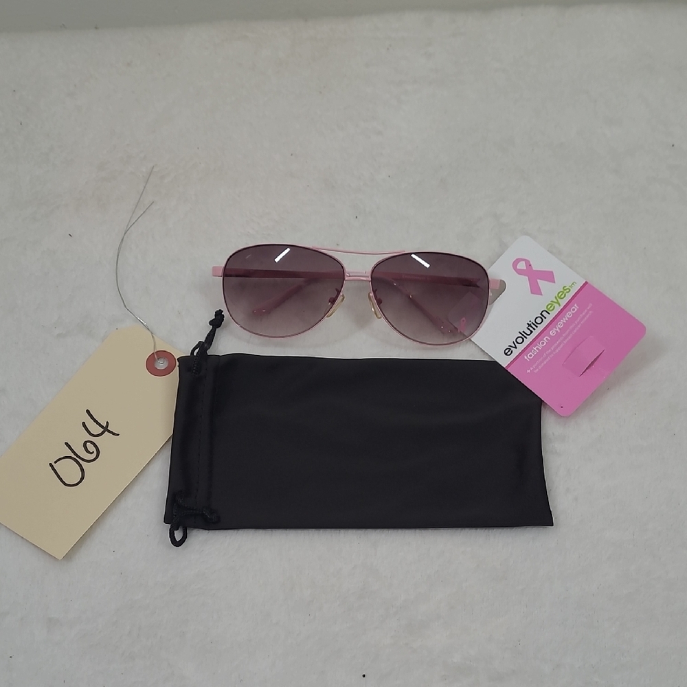 Evolution Pink Breast Cancer Aviator Sunglasses
